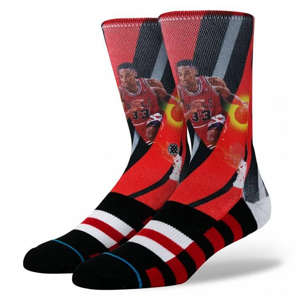 CALCETINES STANCE - CHICAGO BULLS - PIPPEN TRADING CARD CALCETINES STANCE - CHICAGO BULLS - PIPPEN TRADING CARD
