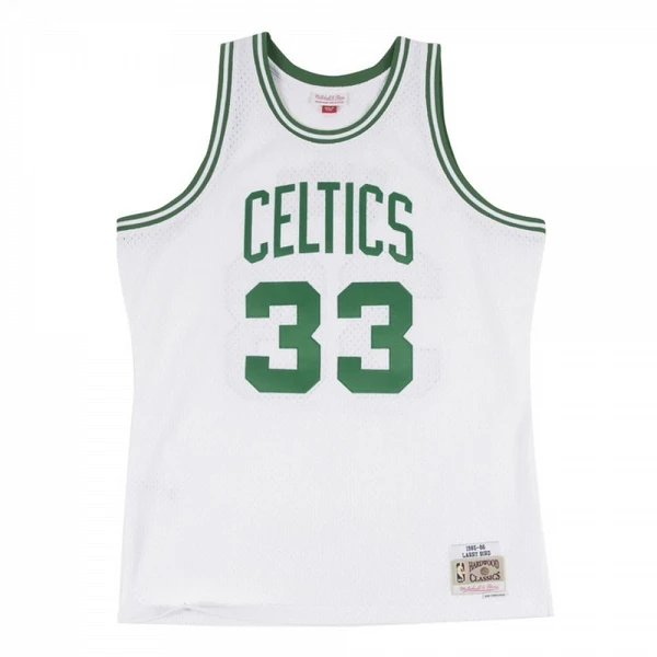 Camiseta Larry Bird con Boston Celtics Swingman Home vista frontal