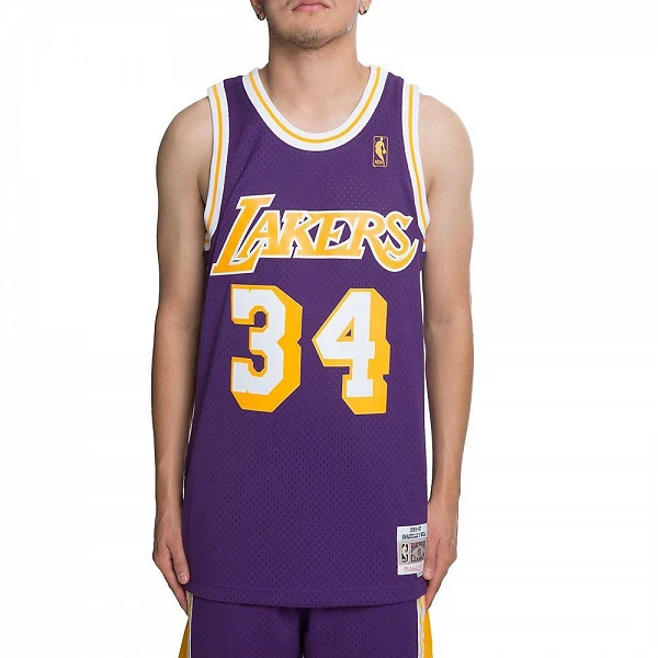 CAMISETA SHAQUILLE O´NEAL LAKERS  SWINGMAN MORADA