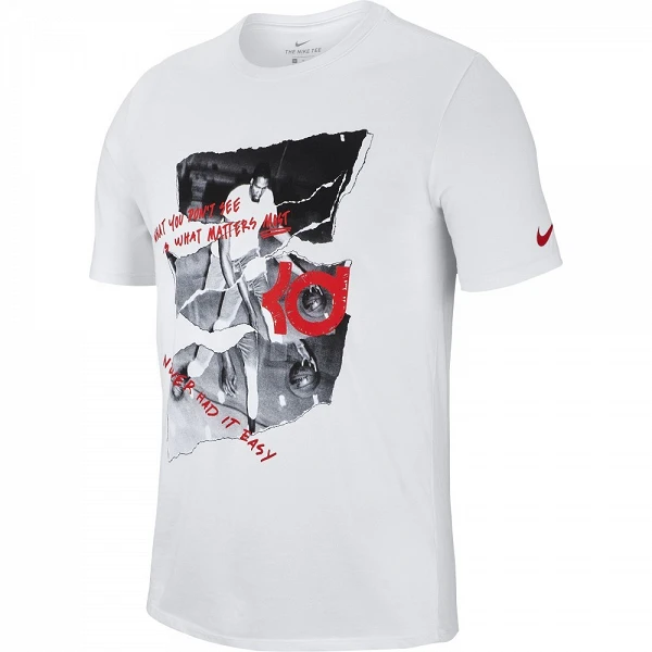 Camiseta Nike Dry KD de la linea para Kevin Durant en blanco