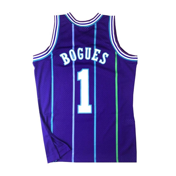 CAMISETA MUGSY BOGUES - CHARLOTTE HORNETS - SWINGMAN 1994-95