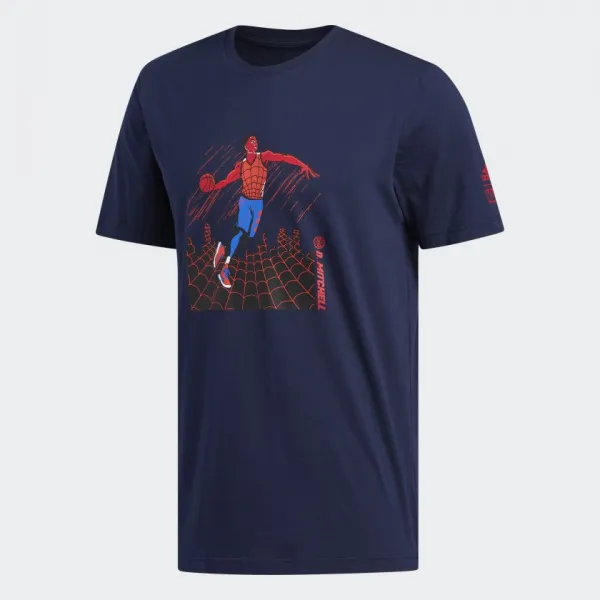 CAMISETA ADIDAS "DM SPIDERMAN 1" NAVY