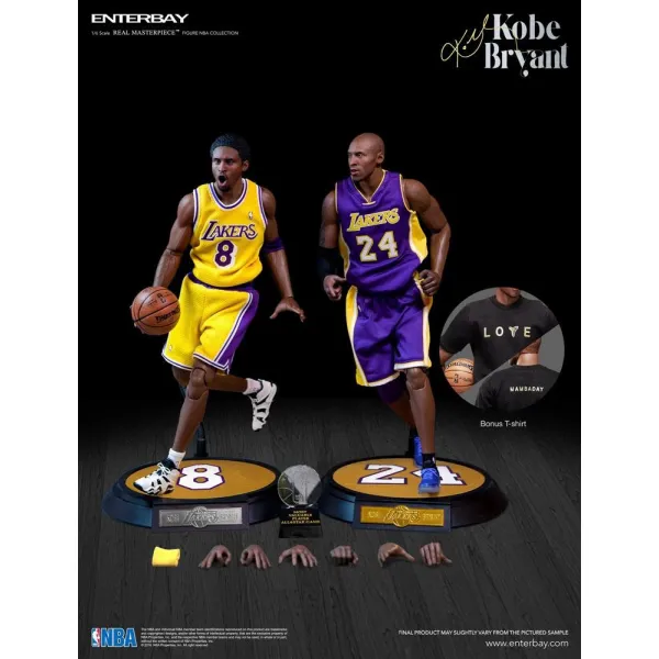 PACK 2 FIGURAS ENTERBAY - KOBE BRYANT LAKERS