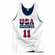 CAMISETA KARL MALONE USA BASKETBALL PRACTICE REVERSIBLE