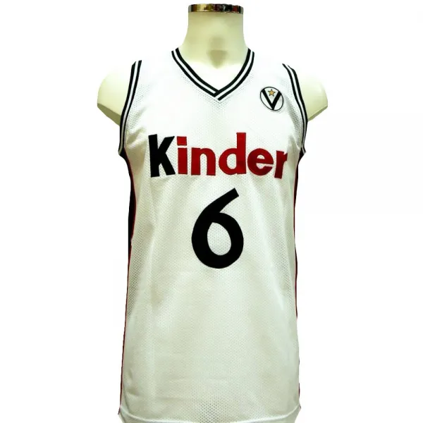 CAMISETA MANU GINOBILI - KINDER BOLONIA BLANCO