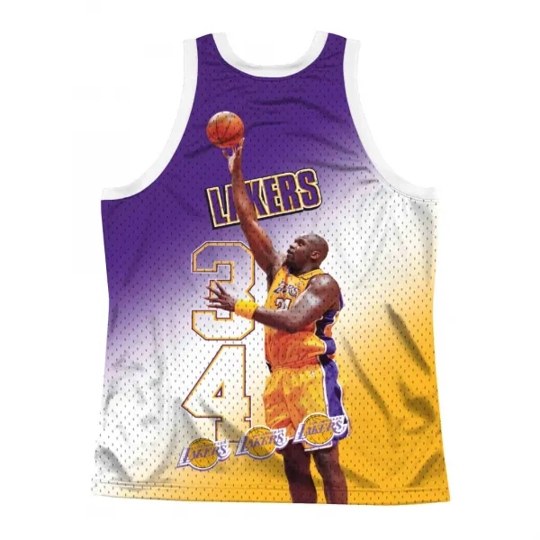 CAMISETA SHAQUILE O´NEAL BEHIND THE BACK LOS ANGELES LAKERS - MITCHELL NESS