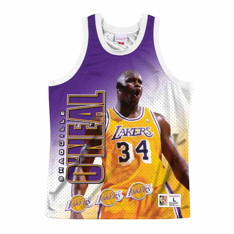 CAMISETA SHAQUILE O´NEAL BEHIND THE BACK LOS ANGELES LAKERS - MITCHELL NESS