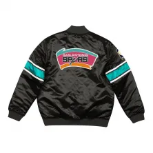 CHAQUETA MITCHELL AND NESS SAN ANTONIO SPURS "HEAVYWEIGHT SATIN JACKET"