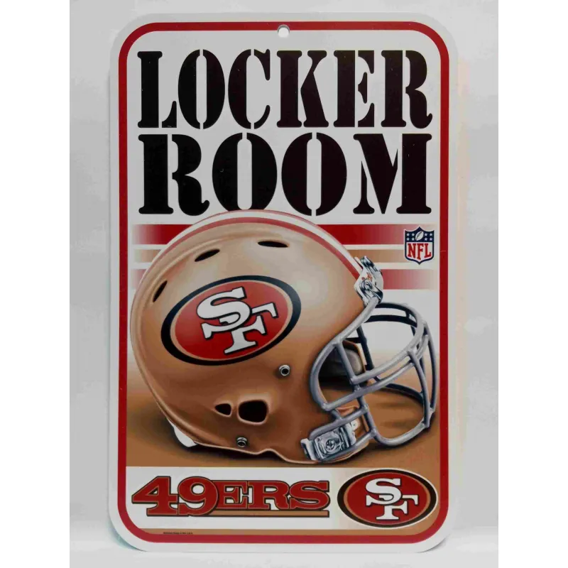 PLACA VESTUARIO SAN FRANCISCO 49ERS