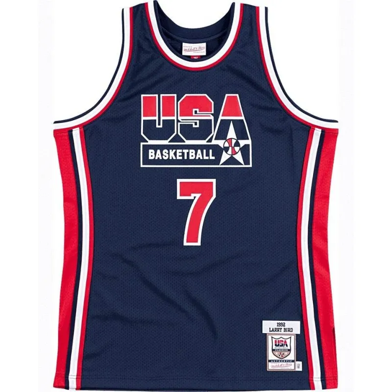 CAMISETA LARRY BIRD DREAM TEAM 92 MITCHELL AND NESS USA BASKETBALL.