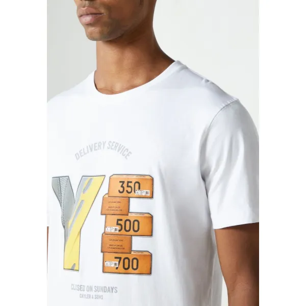 CAMISETA CAYLER AND SONS  YIB-DELIVERY, BLANCA