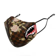 MASCARILLA SPRAYGROUND FLOWER SHARKS IN PARISY "PVC FASHION MASK"