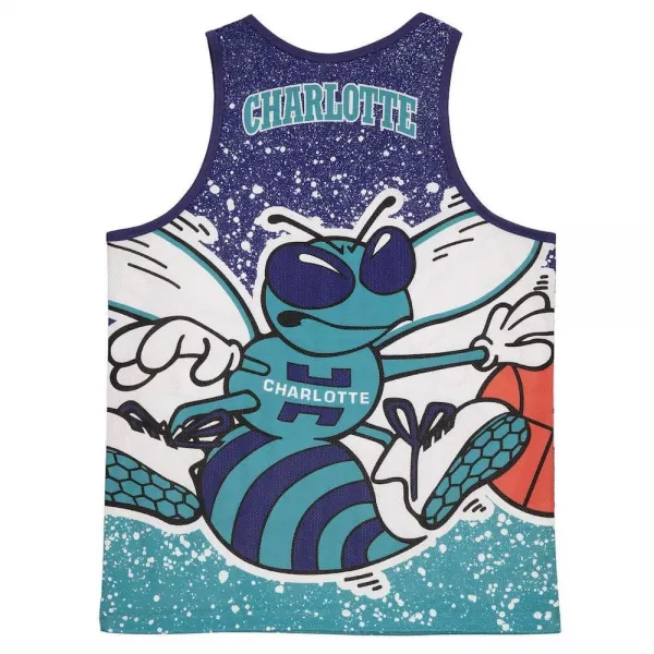 CAMISETA JUMBOTRON CHARLOTTE HORNETS - MITCHELL NESS JERSEY