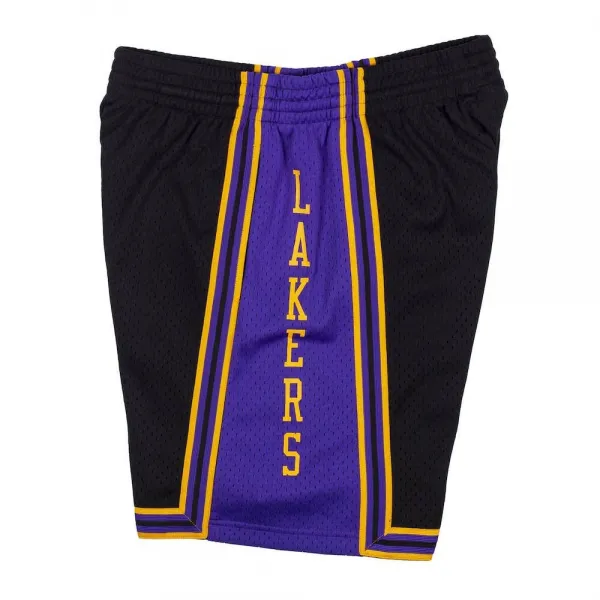 SHORT LAKERS RELOAD SWINGMAN - MITCHELL & NESS NEGRO