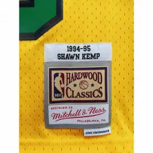 CAMISETA SHAWN KEMP - SUPERSONICS - HARDWOOD CLASSICS RELOAD SWINGMAN- AMARILLA