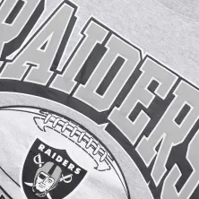 SUDADERA OAKLAND RAIDERS "ALL OVER PRINT FLEECE CREW" MITCHELL AND NESS