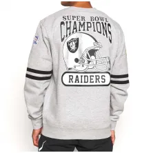 SUDADERA OAKLAND RAIDERS "ALL OVER PRINT FLEECE CREW" MITCHELL AND NESS