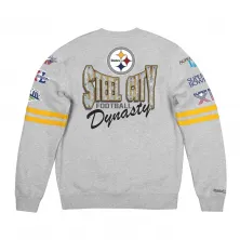 SUDADERA PITTSBURG STEELERS "ALL OVER PRINT FLEECE CREW" MITCHELL AND NESS