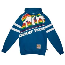 SUDADERA DENVER NUGGETS "BIG FACE 2.0 FLEECE HOODIE" MITCHELL AND NESS