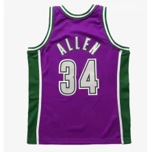 CAMISETA RAY ALLEN MILWAUKEE BUCKS 2001-02- SWINGMAN MORADA