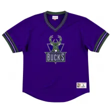 CAMISETA MESH CREWNECK "NBA UNBEATEN" MILWAUKEE BUCKS - MITCHELL & NESS