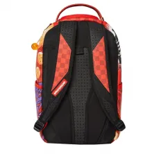 MOCHILA SPRAYGROUND DRAGON BALL Z - ON THE RUN RED CHECK