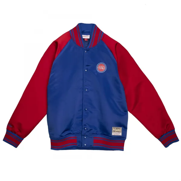 CHAQUETA MITCHELL AND NESS DETROIT PISTONS "COLOSAL SATIN JACKET"