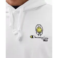 SUDADERA CHAMPION "SMILEY" HOODIE WHITE