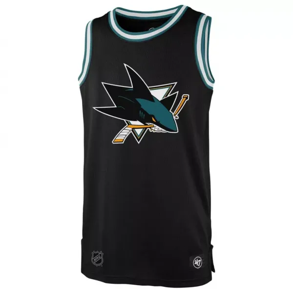 CAMISETA SAN JOSE SHARKS NHL - 47 BRAND "GRAFTON TANK"- NEGRA