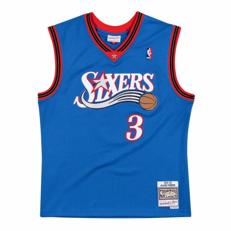 CAMISETA ALLEN IVERSON - SIXERS 1999-00 - SWINGMAN ALTERNATE -AZUL