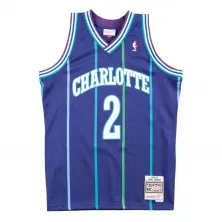 CAMISETA LARRY JOHNSON - CHARLOTTE HORNETS - ALTERNATE SWINGMAN - MORADA