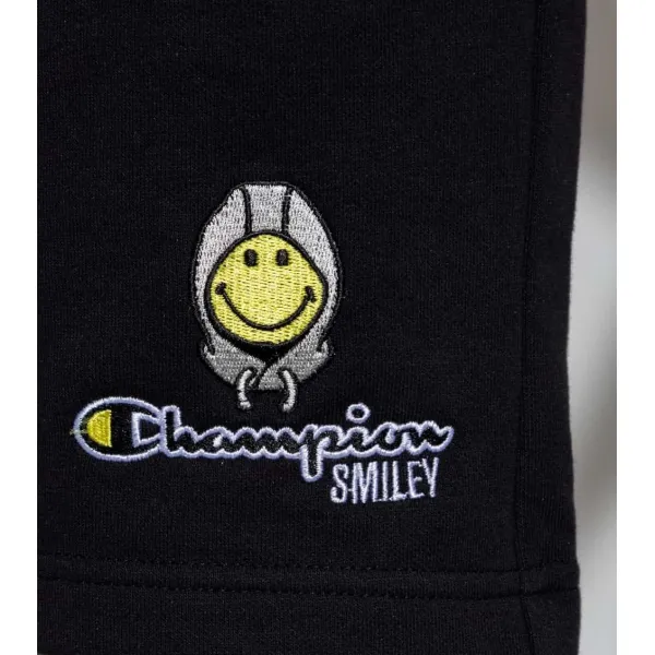 BERMUDAS CHAMPION X SMILEY EN NEGRO