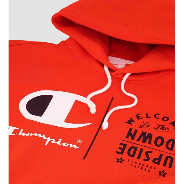 SUDADERA CHAMPION X STRANGER THINGS "WELCOME" RED