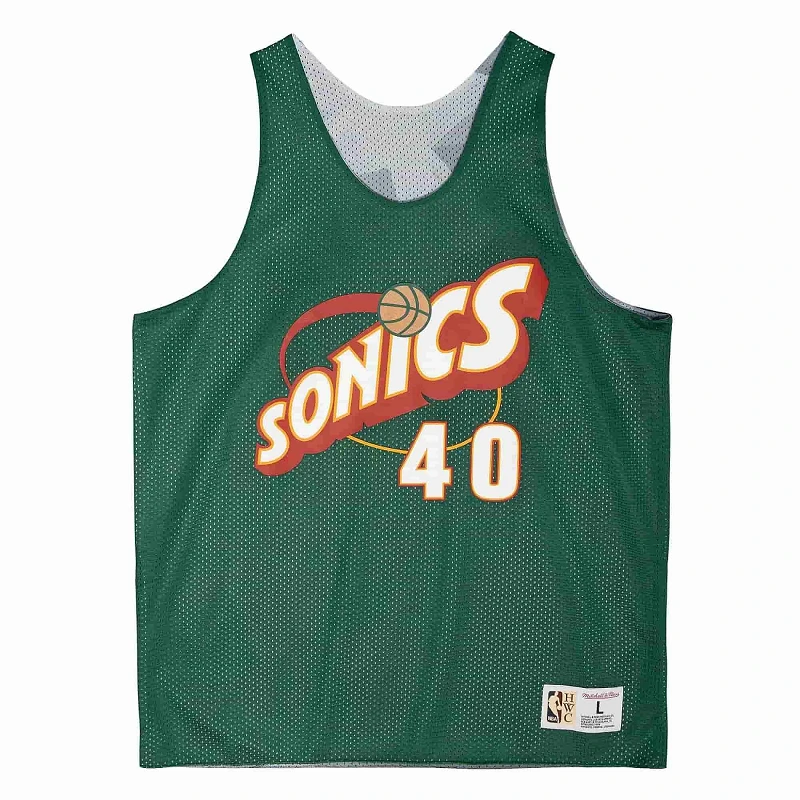 CAMISETA SHAWN KEMP REVERSIBLE SEATTLE SUPERSONICS MESH TANK