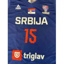 CAMISETA NIKOLA JOKIC SERBIA - PEAK AZUL EUROBASKET 22