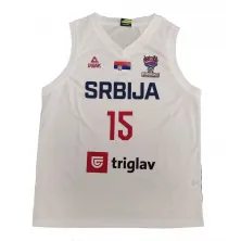 Camiseta Nikola Jokic Serbia - Peak  Blanca Eurobasket