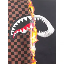 SUDADERA SPRAYGROUND "BURNT SHARKS IN PARIS CREW"