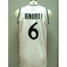 CAMISETA MANU GINOBILI - KINDER BOLONIA BLANCO