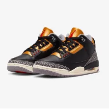 NIKE AIR JORDAN III RETRO W "BLACK CEMENT GOLD"