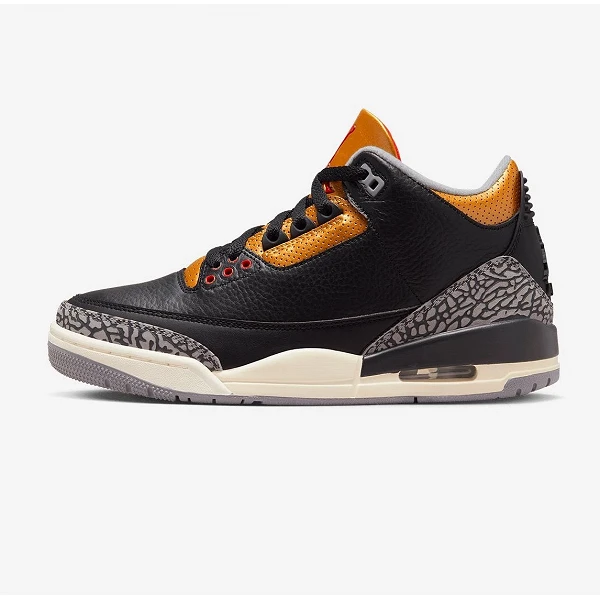 NIKE AIR JORDAN III RETRO W "BLACK CEMENT GOLD"