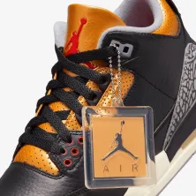 NIKE AIR JORDAN III RETRO W "BLACK CEMENT GOLD"