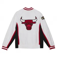 Chaqueta Chicago Bulls NBA Finals 1998-99 Authentic Warm Up blanca espalda