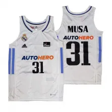 camiseta baloncesto junior dzanan musa real madrid 2023 primera equipacion