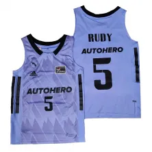 camiseta baloncesto junior Rudy fernandez real madrid 2023 segunda equipacion