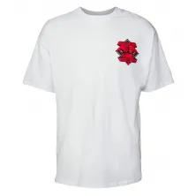 Camiseta NBA Championship Chicago Bulls Logo de New Era en Blanco