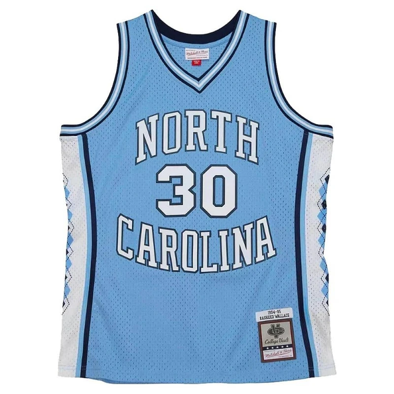 Camiseta Rasheed Wallace con North Carolina NCAA Swingman Mitchell and Ness