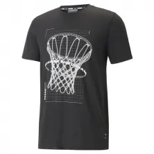 Camiseta manga corta baloncesto Puma Perimeter Tee en negro