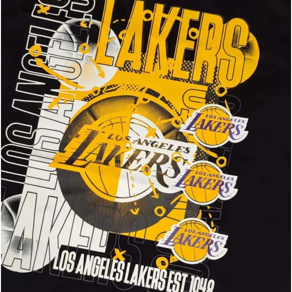camiseta manga corta baloncesto nba lakers basketball graphic new era 60357115