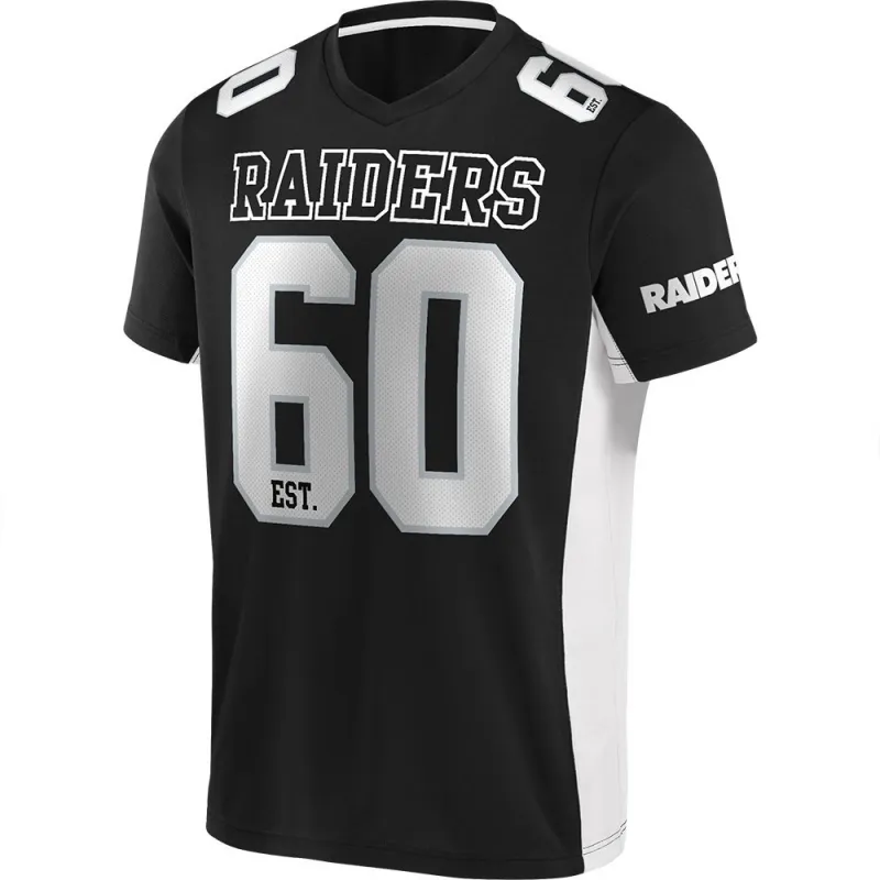 camiseta manga corta raiders franchise poly mesh supporters fanatics NFL