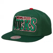 Gorra plana Milwaukee Bucks NBA 13 Draft Mitchell and Ness